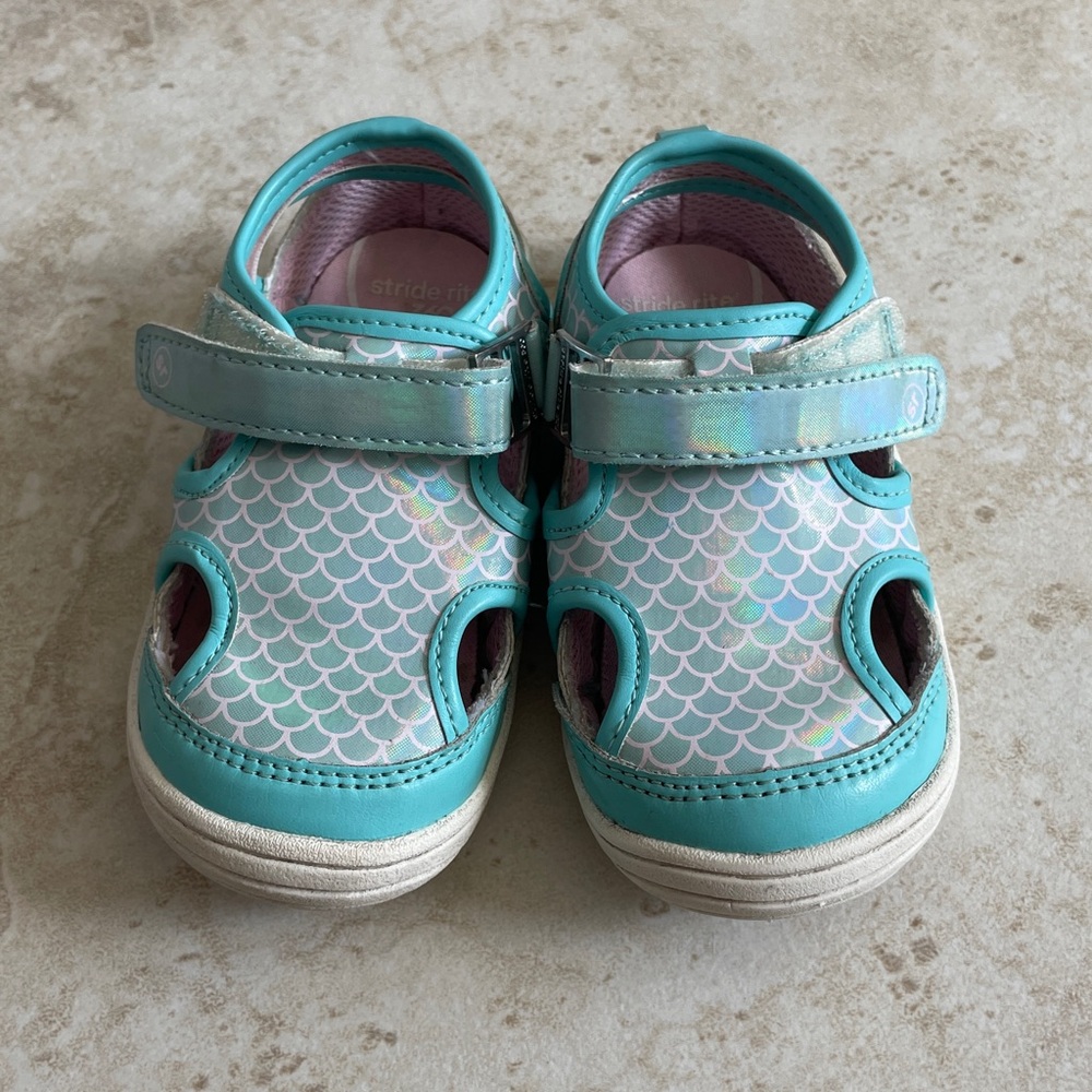 Stride Rite Toddler Teal Shoes Size 6